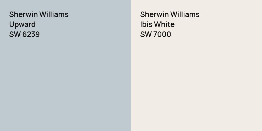 Sherwin Williams Upward vs. Sherwin Williams Ibis White