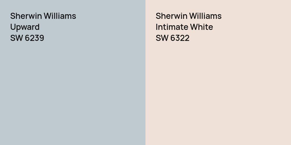 Sherwin Williams Upward vs. Sherwin Williams Intimate White