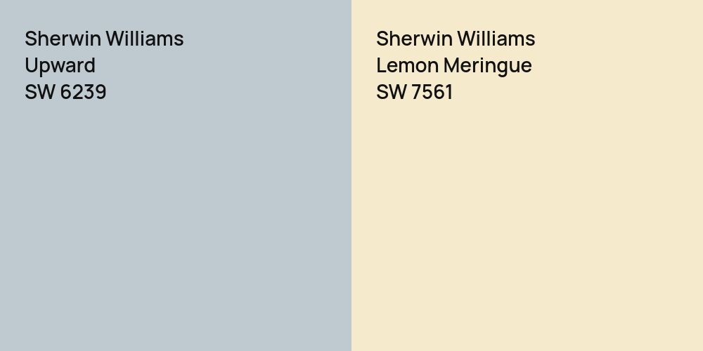 Sherwin Williams Upward vs. Sherwin Williams Lemon Meringue