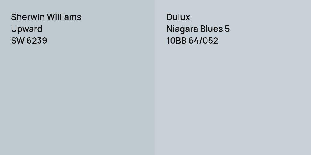 Sherwin Williams Upward vs. Dulux Niagara Blues 5