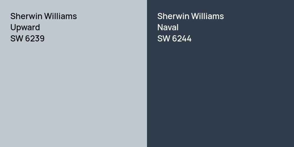 Sherwin Williams Upward vs. Sherwin Williams Naval