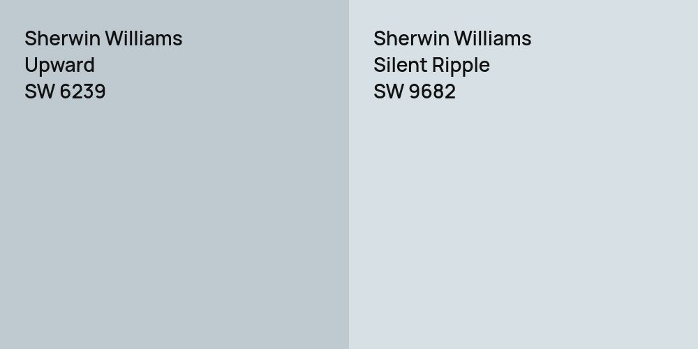 Sherwin Williams Upward vs. Sherwin Williams Silent Ripple