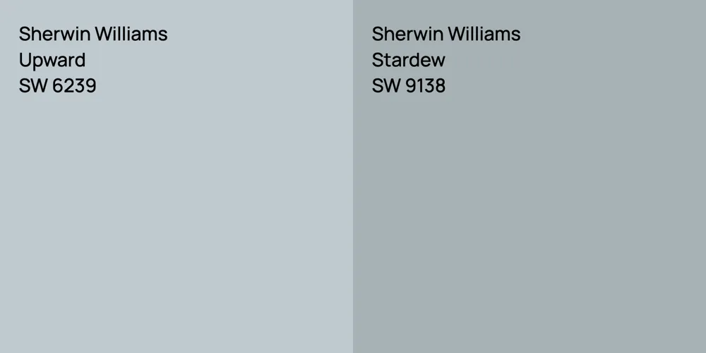 Sherwin Williams Upward vs. Sherwin Williams Stardew