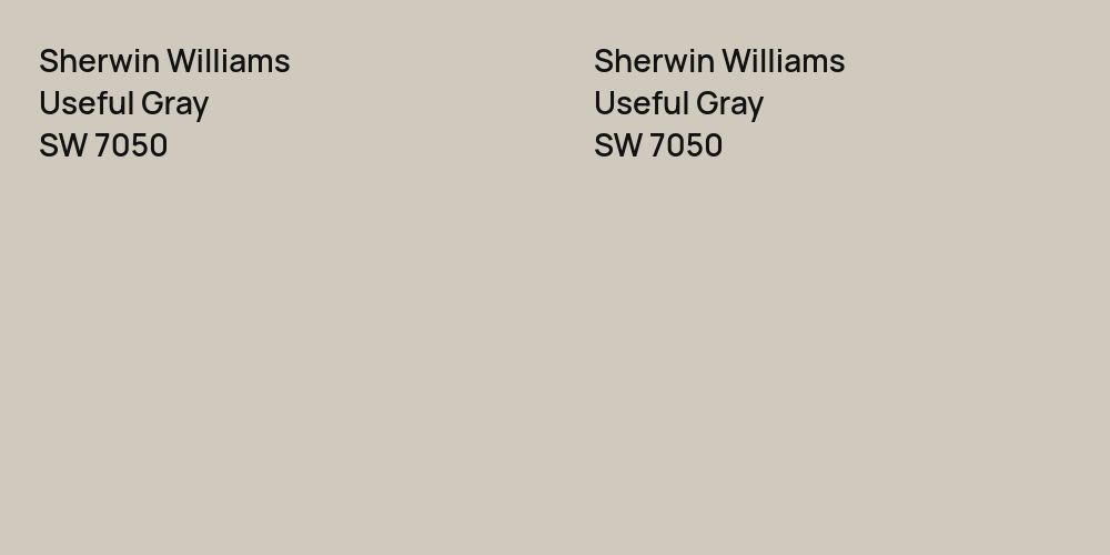 Sherwin Williams Useful Gray vs. Sherwin Williams Useful Gray