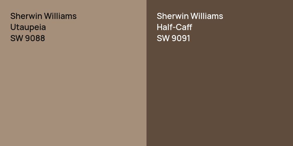 Sherwin Williams Utaupeia vs. Sherwin Williams Half-Caff