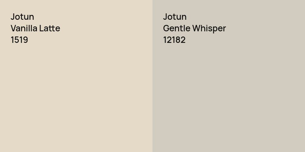 Jotun Vanilla Latte vs. Jotun Gentle Whisper