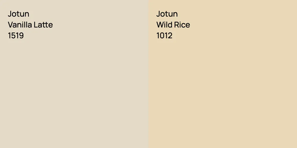 Jotun Vanilla Latte vs. Jotun Wild Rice