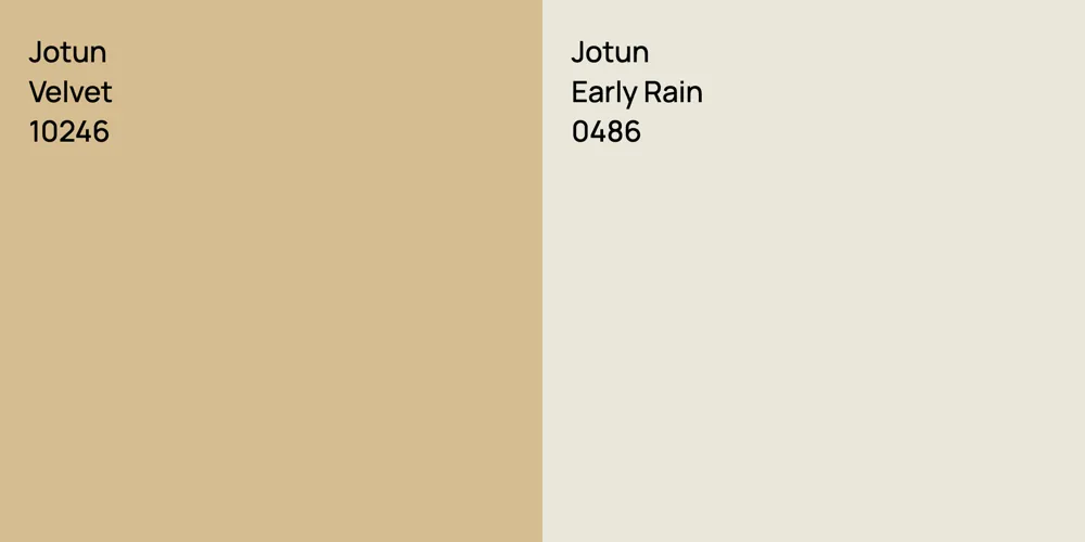 Jotun Velvet vs. Jotun Early Rain