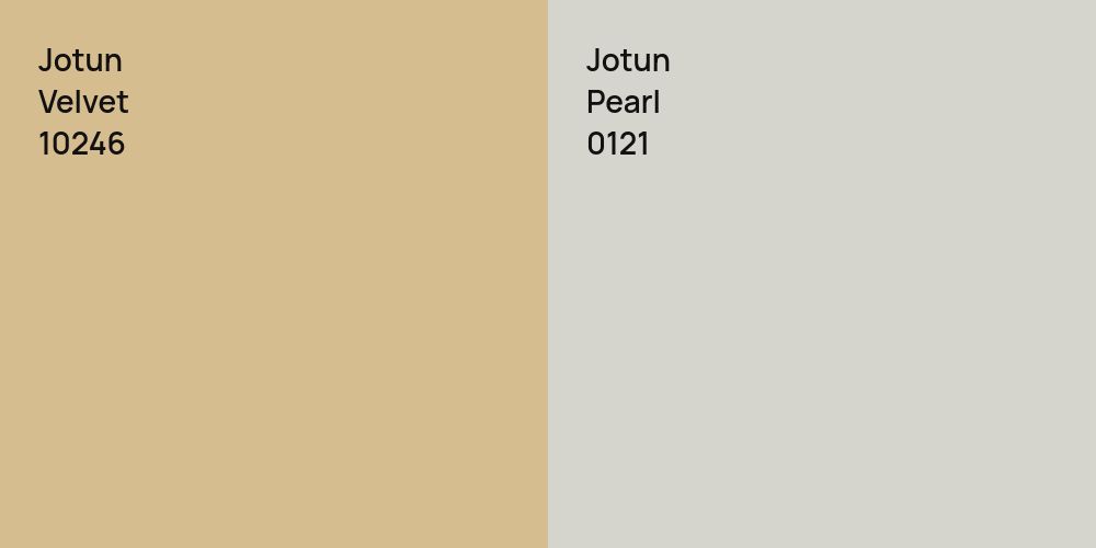 Jotun Velvet vs. Jotun Pearl