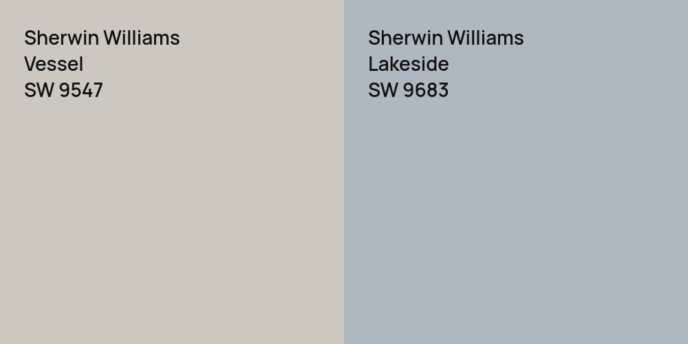 Sherwin Williams Vessel vs. Sherwin Williams Lakeside