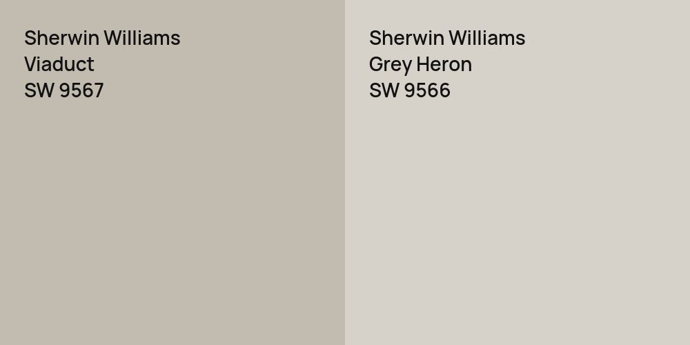 Sherwin Williams Viaduct vs. Sherwin Williams Grey Heron