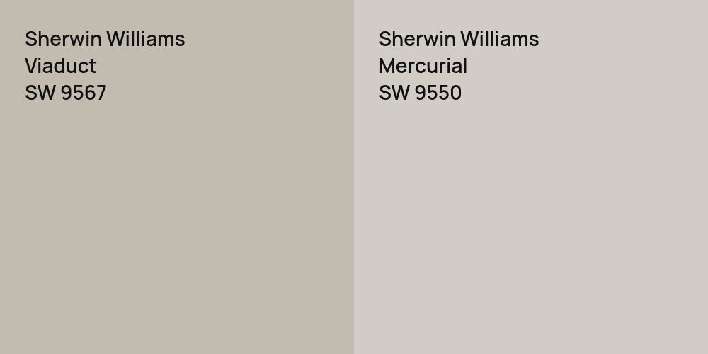 Sherwin Williams Viaduct vs. Sherwin Williams Mercurial