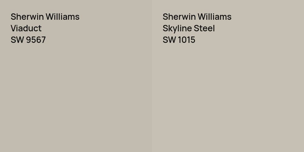 Sherwin Williams Viaduct vs. Sherwin Williams Skyline Steel