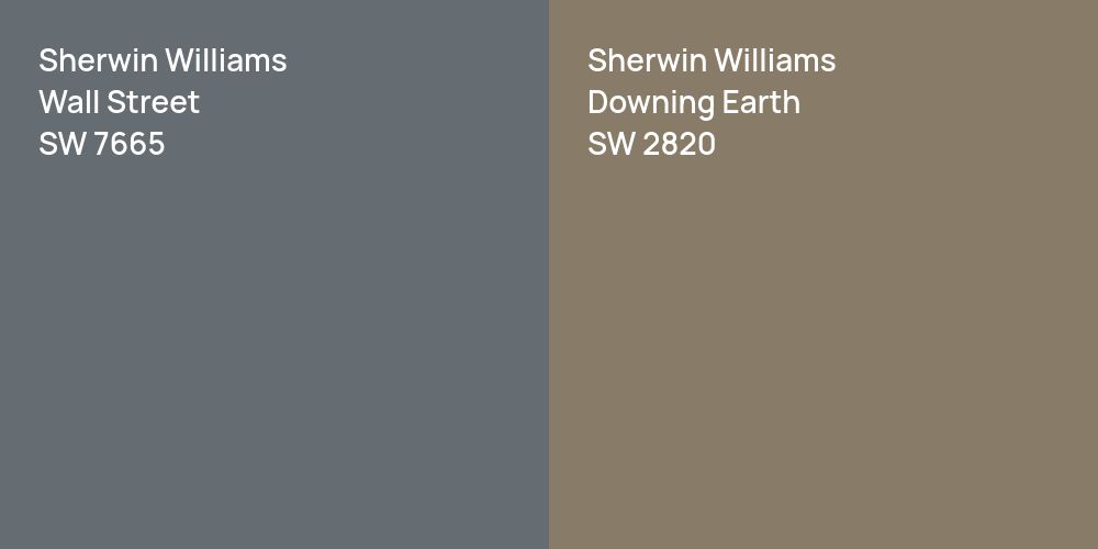 Sherwin Williams Wall Street vs. Sherwin Williams Downing Earth