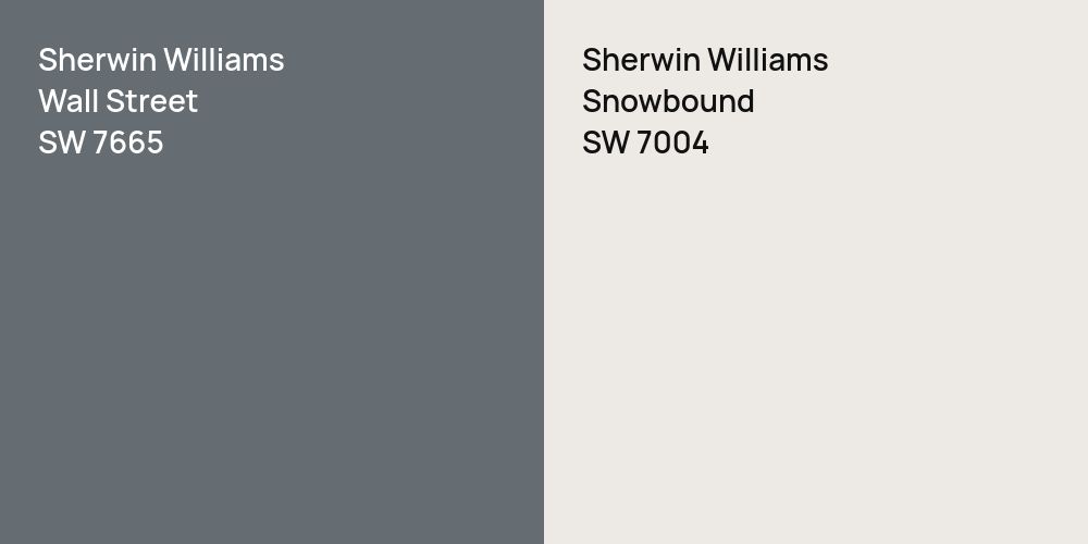 Sherwin Williams Wall Street vs. Sherwin Williams Snowbound