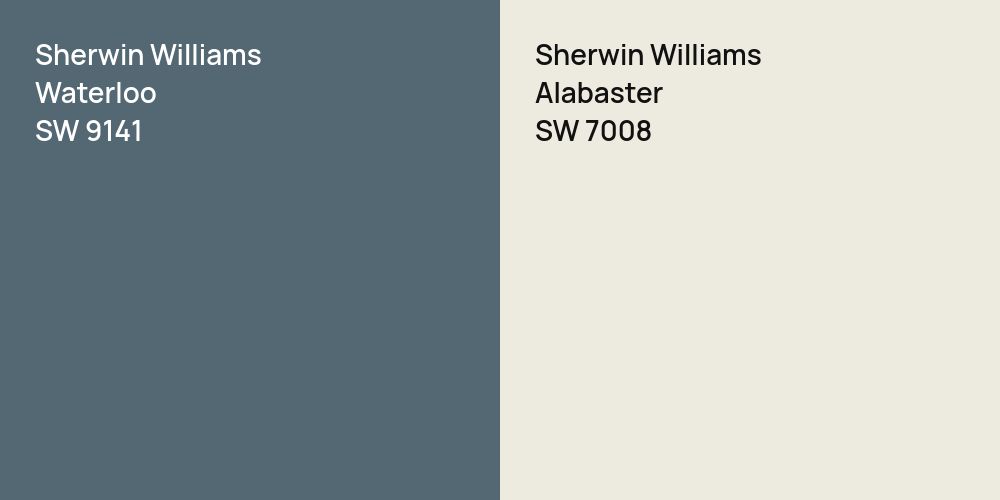 Sherwin Williams Waterloo vs. Sherwin Williams Alabaster