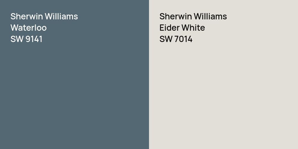 Sherwin Williams Waterloo vs. Sherwin Williams Eider White