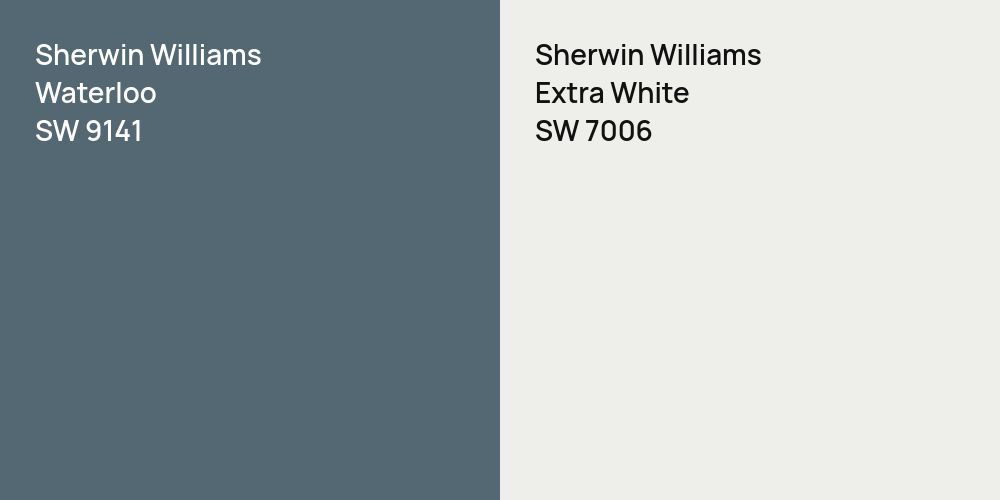 Sherwin Williams Waterloo vs. Sherwin Williams Extra White