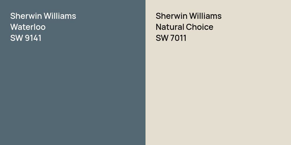 Sherwin Williams Waterloo vs. Sherwin Williams Natural Choice