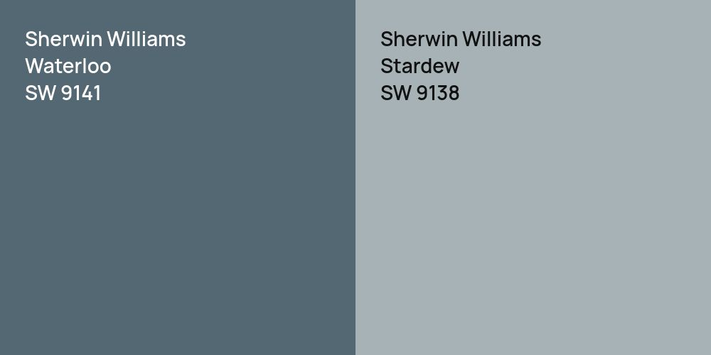 Sherwin Williams Waterloo vs. Sherwin Williams Stardew