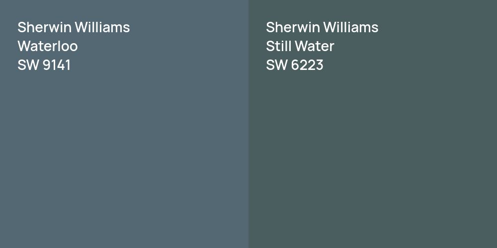 Sherwin Williams Waterloo vs. Sherwin Williams Still Water