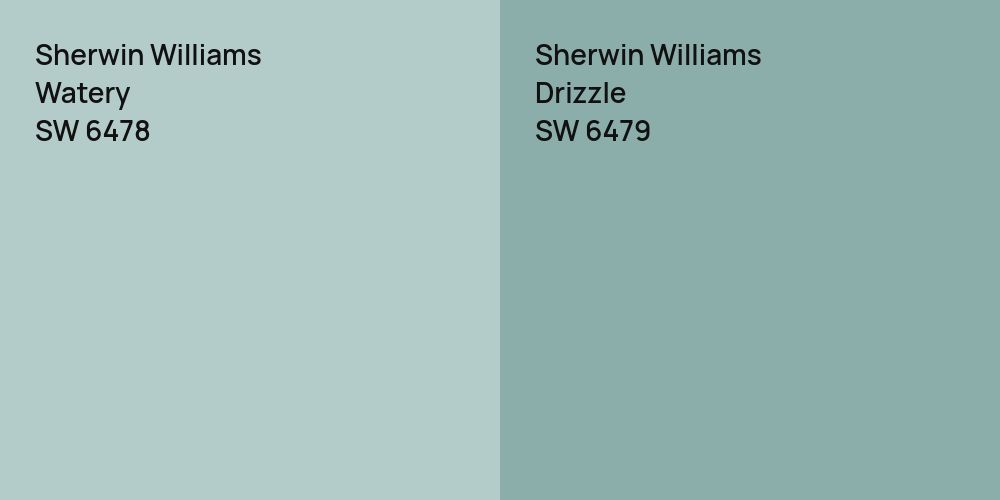 Sherwin Williams Watery vs. Sherwin Williams Drizzle