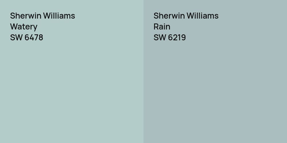 Sherwin Williams Watery vs. Sherwin Williams Rain