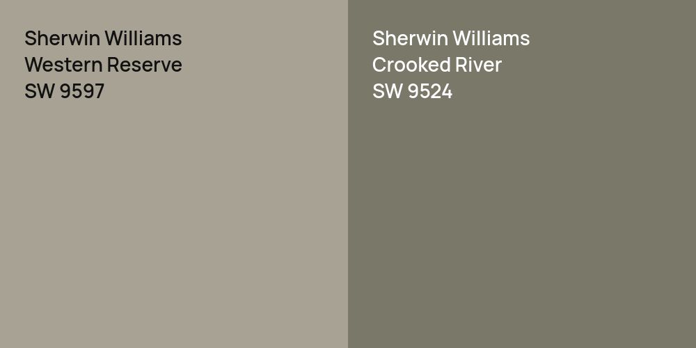 Sherwin Williams Western Reserve vs. Sherwin Williams Crooked River