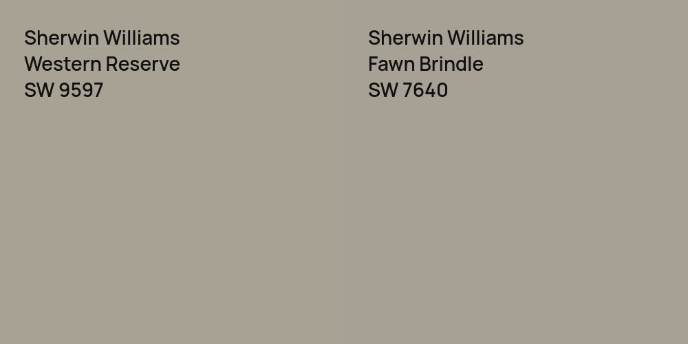 Sherwin Williams Western Reserve vs. Sherwin Williams Fawn Brindle