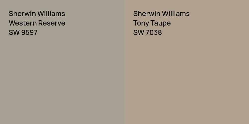 Sherwin Williams Western Reserve vs. Sherwin Williams Tony Taupe