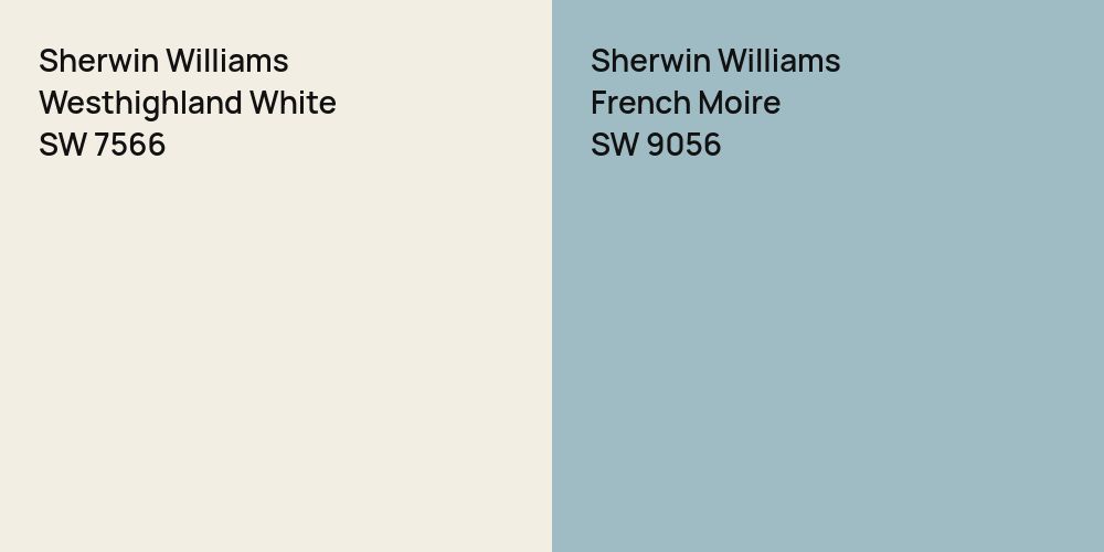 Sherwin Williams Westhighland White vs. Sherwin Williams French Moire