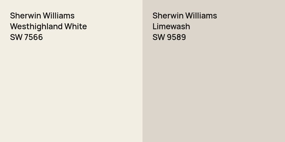 Sherwin Williams Westhighland White vs. Sherwin Williams Limewash