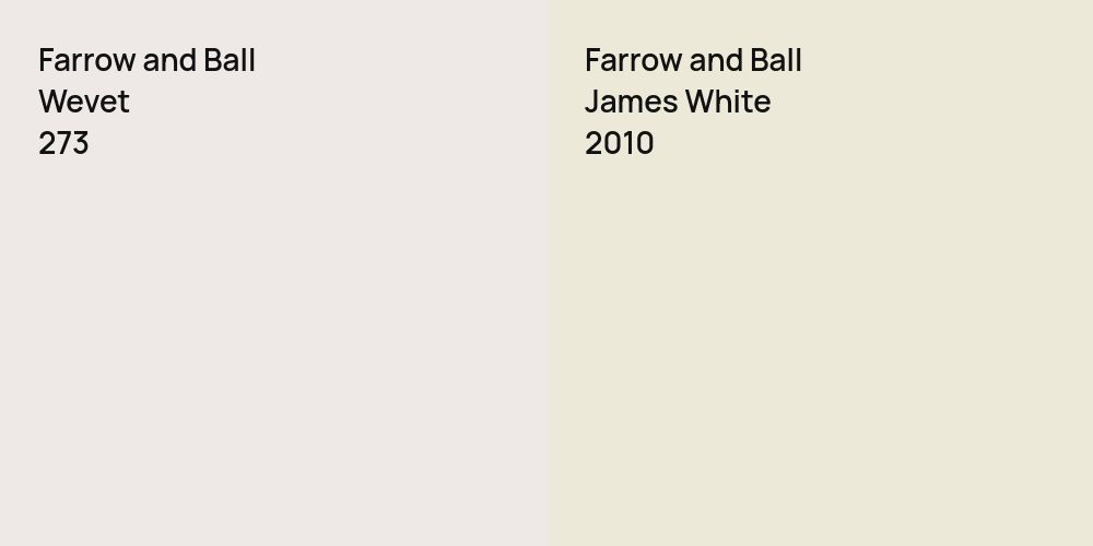 Farrow and Ball Wevet vs. Farrow and Ball James White