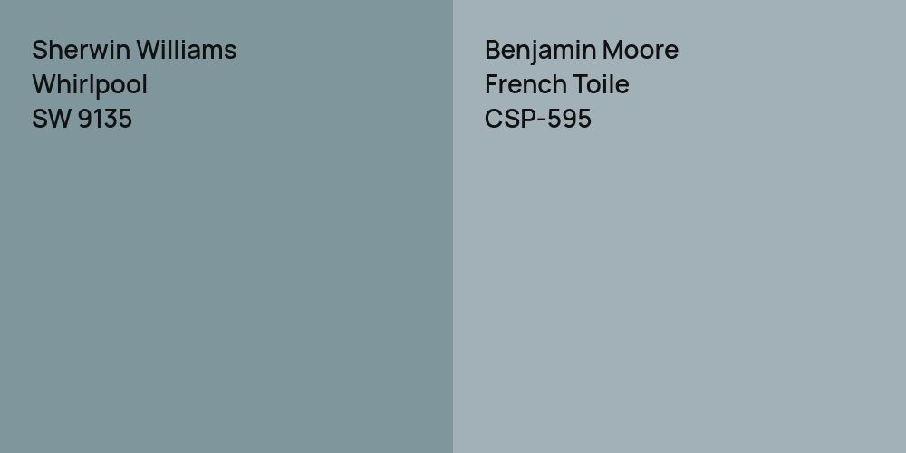 Sherwin Williams Whirlpool vs. Benjamin Moore French Toile