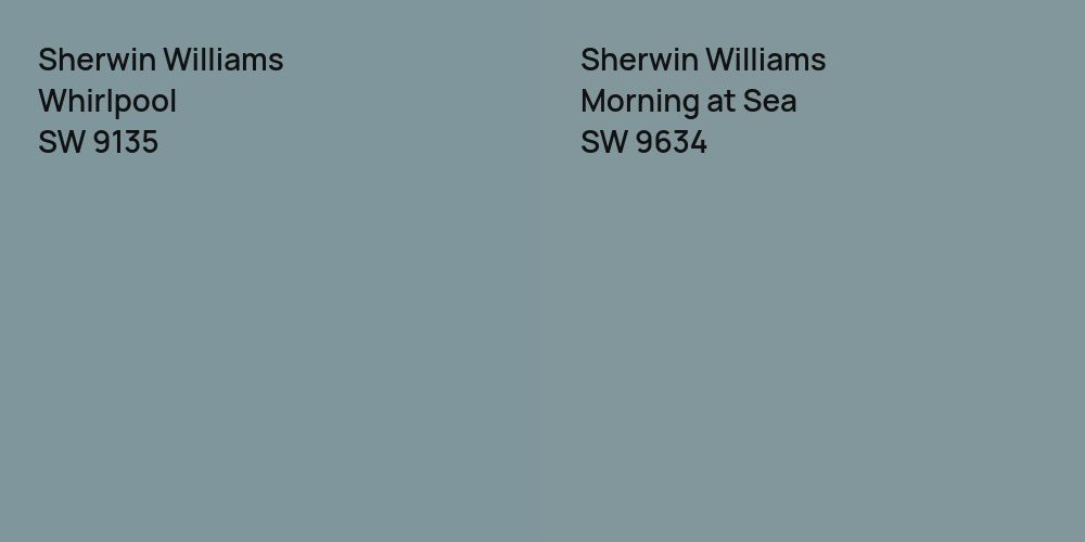 Sherwin Williams Whirlpool vs. Sherwin Williams Morning at Sea