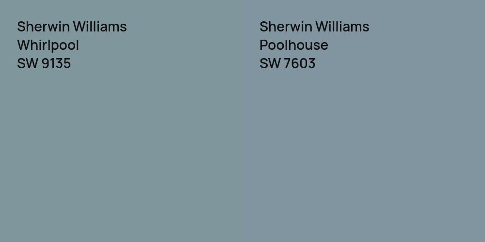 Sherwin Williams Whirlpool vs. Sherwin Williams Poolhouse