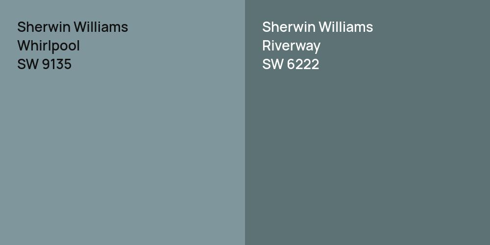 Sherwin Williams Whirlpool vs. Sherwin Williams Riverway