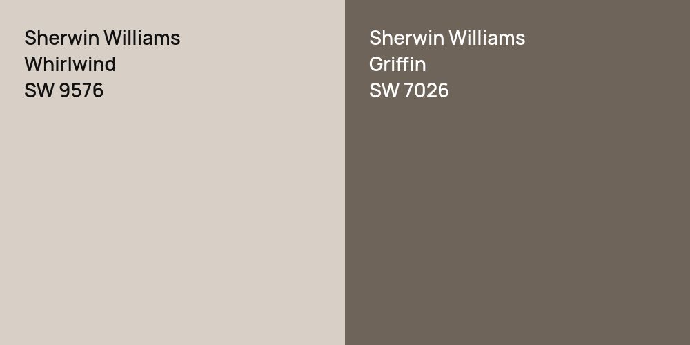 Sherwin Williams Whirlwind vs. Sherwin Williams Griffin