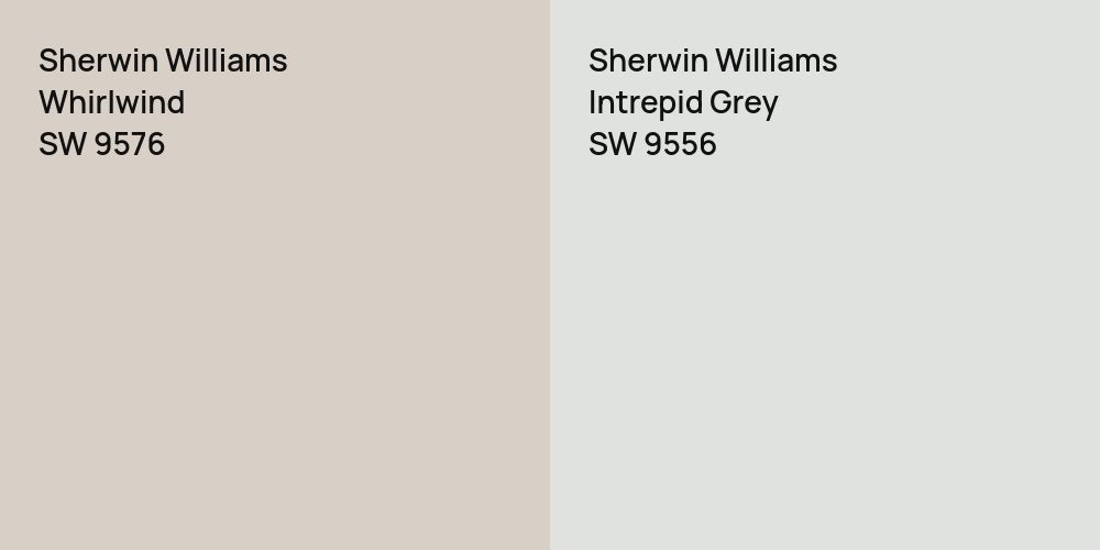 Sherwin Williams Whirlwind vs. Sherwin Williams Intrepid Grey