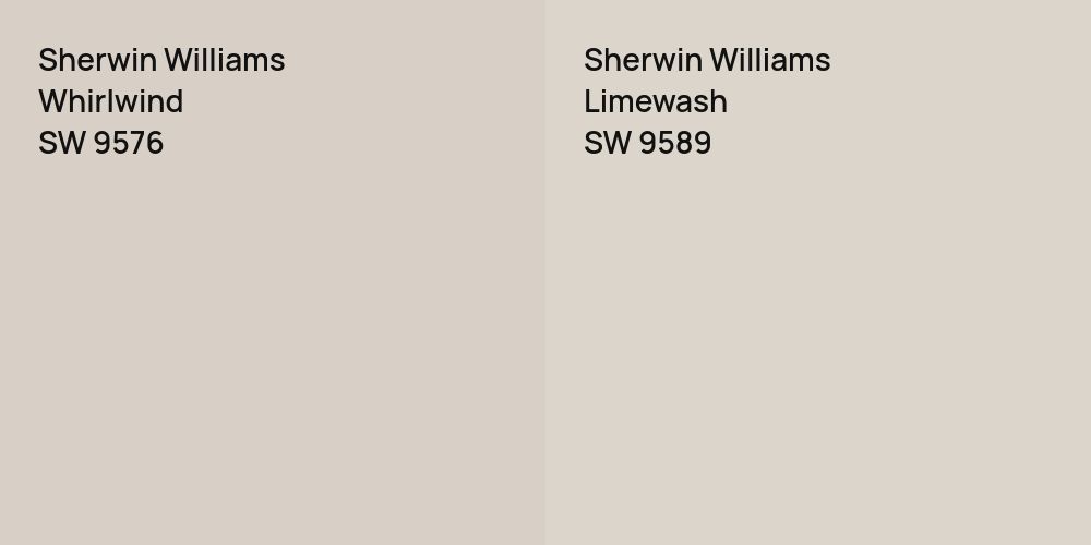 Sherwin Williams Whirlwind vs. Sherwin Williams Limewash