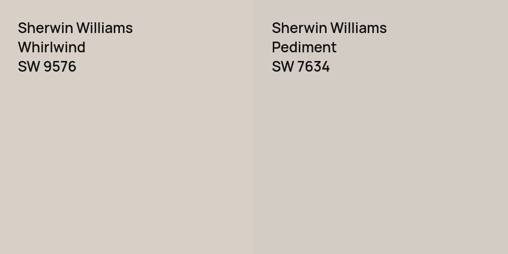 Sherwin Williams Whirlwind vs. Sherwin Williams Pediment