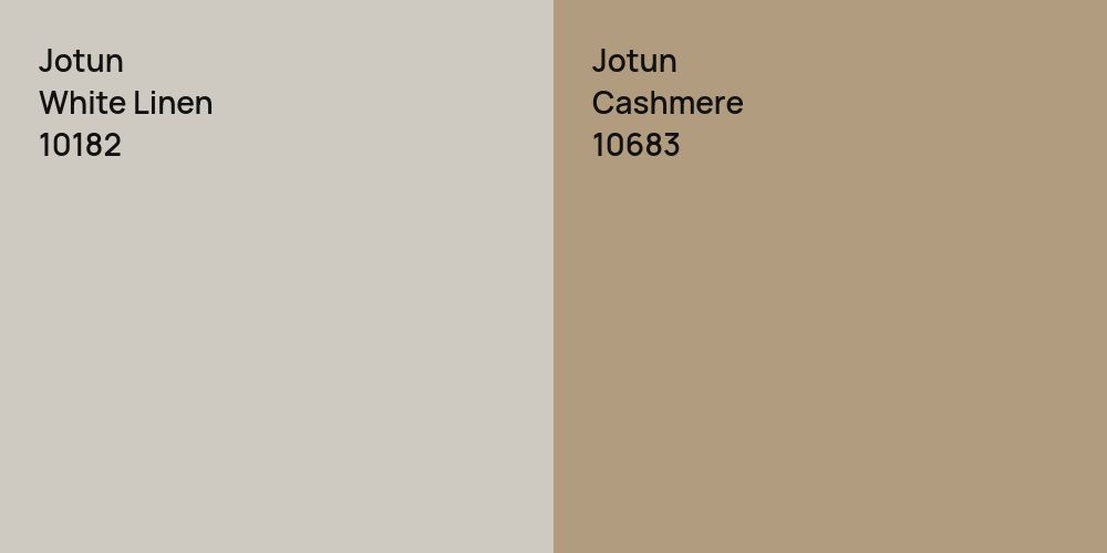 Jotun White Linen vs. Jotun Cashmere