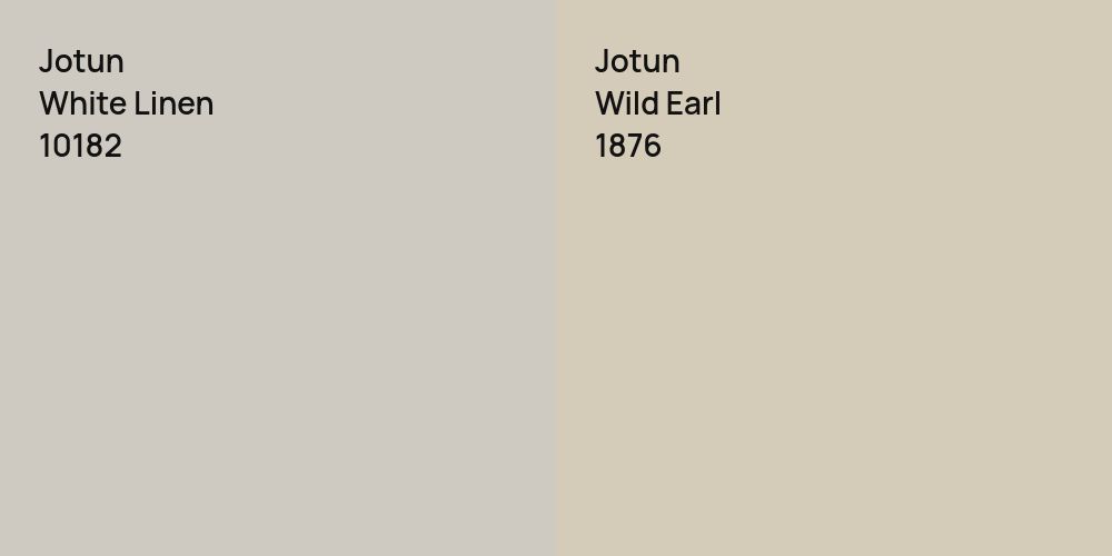 Jotun White Linen vs. Jotun Wild Earl