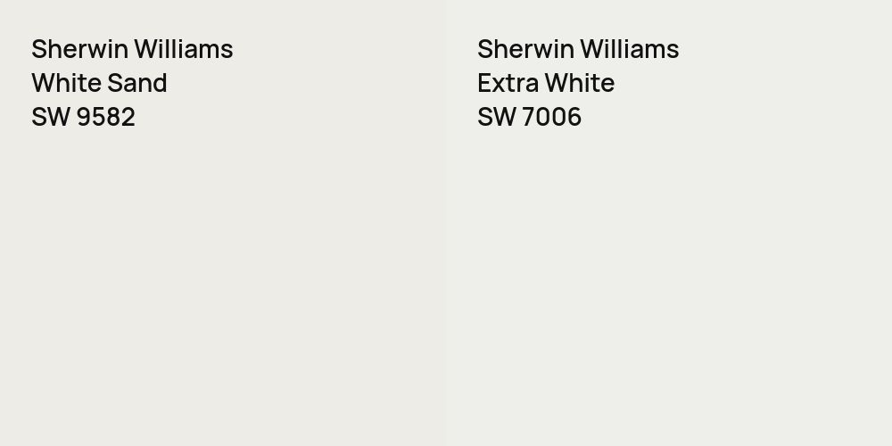 Sherwin Williams White Sand vs. Sherwin Williams Extra White