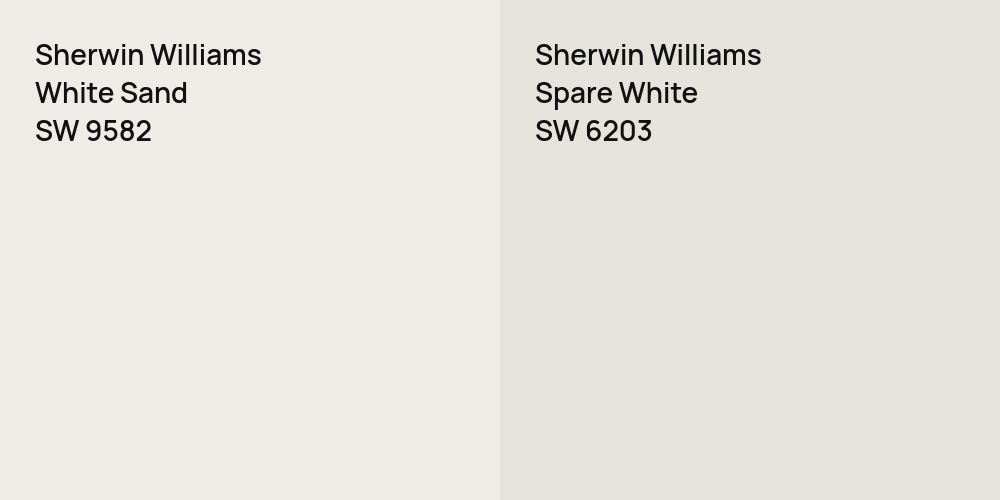 Sherwin Williams White Sand vs. Sherwin Williams Spare White