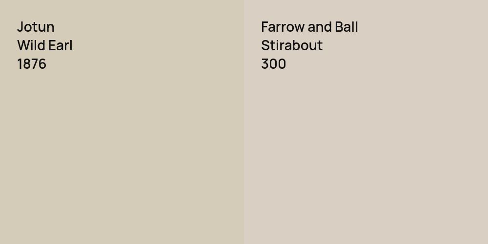 Jotun Wild Earl vs. Farrow and Ball Stirabout