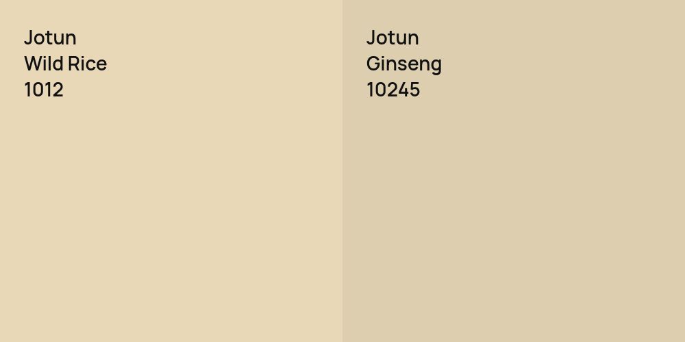 Jotun Wild Rice vs. Jotun Ginseng