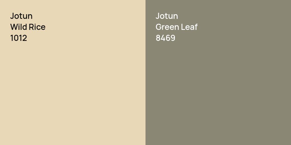 Jotun Wild Rice vs. Jotun Green Leaf