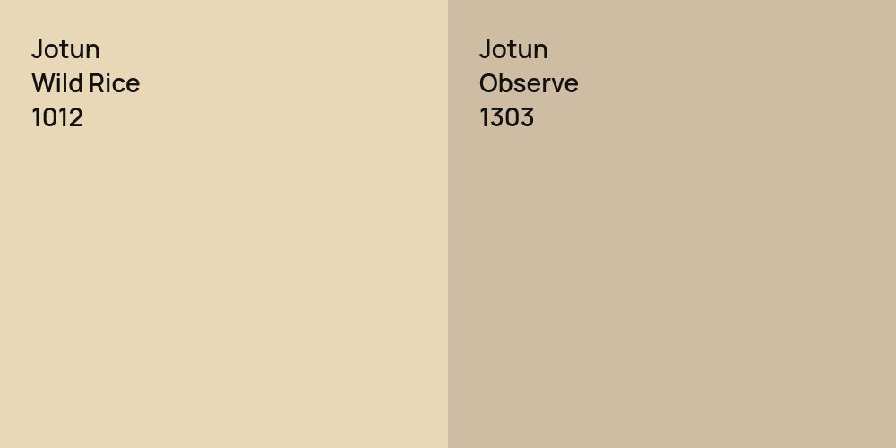 Jotun Wild Rice vs. Jotun Observe