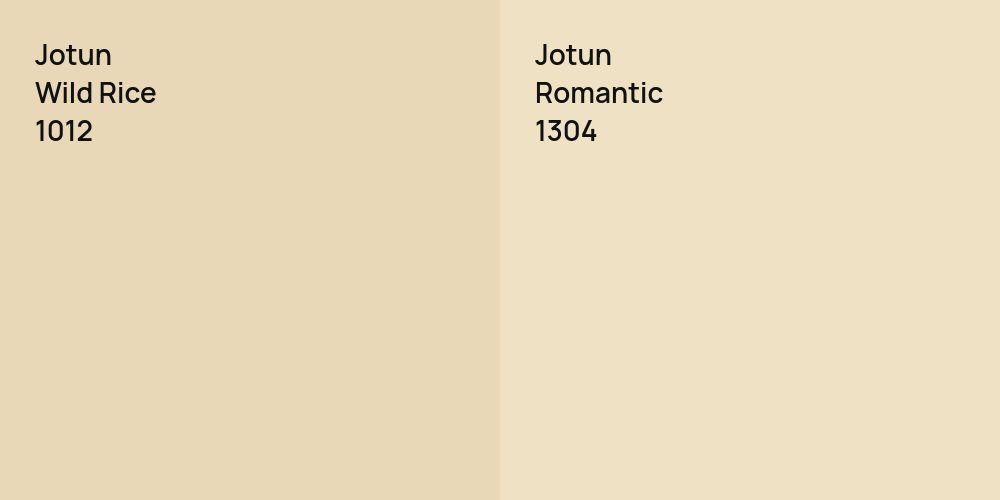 Jotun Wild Rice vs. Jotun Romantic